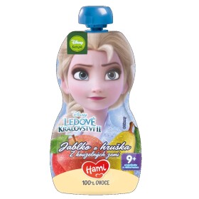 Hami Disney Frozen Elsa ovocná kapsička Jablko a hruška 110g, 9+