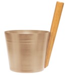 Hliníkové vědro Rento s rukojetí, šampaňská