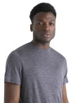 Pánské merino triko krátký rukáv ICEBREAKER Mens 125 Cool-Lite Sphere III SS Tee, Midnight Navy Heather velikost: M