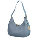 Stylová dámská koženková kabelka na rameno Agatha, džínově modrá
