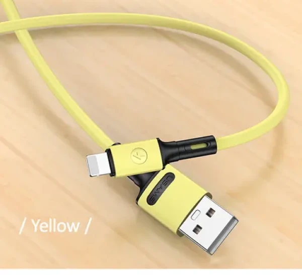 USAMS SJ434 U52 Nabíjecí a Datový Kabel Lightning 1m žlutá (6958444988986)