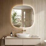 REA - Zrcadlo LED 70x70cm TOP HOM-01519