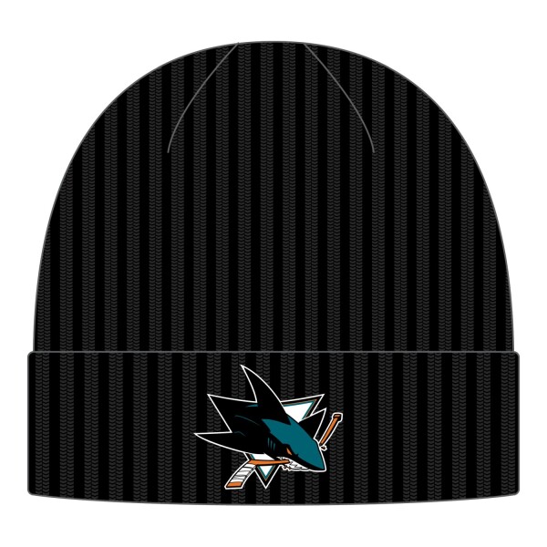 Fanatics Pánská zimní čepice San Jose Sharks NHL Core Cuffed Knit Black