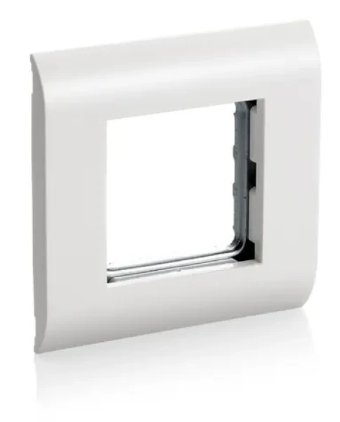Equip Krycí rámeček French Modular bílá / Krycí rámeček / Okénko 45x45 mm / RAL9010 (125461)