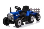 Mamido Elektrický traktor s vlečkou Blow modrý