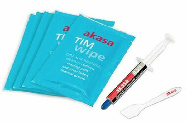 Akasa TIM Wipe Kit / teplovodivá pasta + čistící utěrka / 5g (AK-TCW-03)