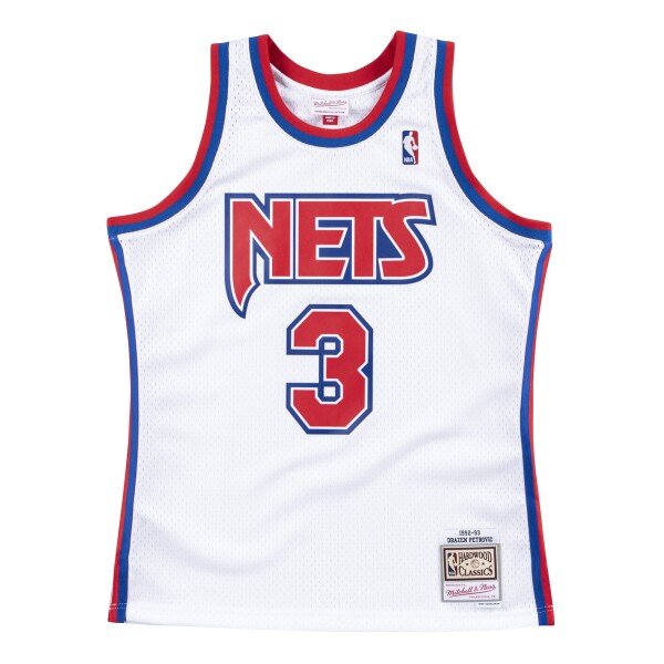 Mitchell & Ness Pánský dres New Jersey Nets NBA Dražen Petrović #3 1992-93 Swingman - Bílá Velikost: S