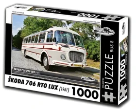 RETRO-AUTA Puzzle BUS č.8 Škoda 706 RTO LUX (1961)