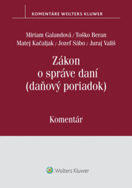 Zákon o správe daní - Matej Kačaljak