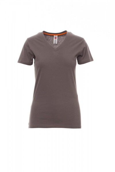 Triko dámské V-NECK LADY PAYPER kouřové s krátkým rukávem velikost: S