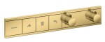 HANSGROHE - RainSelect Termostatická baterie pod omítku, pro 3 spotřebiče, zlatá 15381990