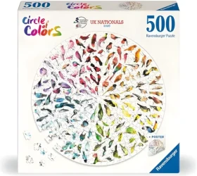RAVENSBURGER Kulaté puzzle Circle of Colors: Ptáci