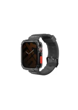 SKINARMA SHOKKU silikonový řemínek pro Apple Watch 42/44/45 mm pouzdro pro Apple Watch 44/45 mm černá (8886461241815)