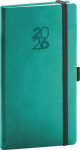 Týdenní diář 2026 NOTIQUE kapesní - Aprint Top tyrkysový, 9 x 15,5 cm