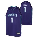 Dětský dres Charlotte Hornets NBA LaMelo Ball #1 Jordan Swingman Fialová (YOUTH)