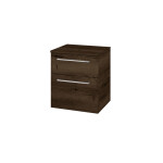 Dřevojas - Nízká skříňka s košem na prádlo DOS SNZ2K 50 - D21 Tobacco / Úchytka T04 / D21 Tobacco 279936E