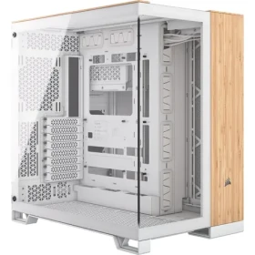 Corsair 6500X bílá bambusové dřevo / E-ATX / 4x USB-A 3.2 / 1x USB-C 3.2 / bez zdroje / průhlední bočnice (CC-9011284-WW)