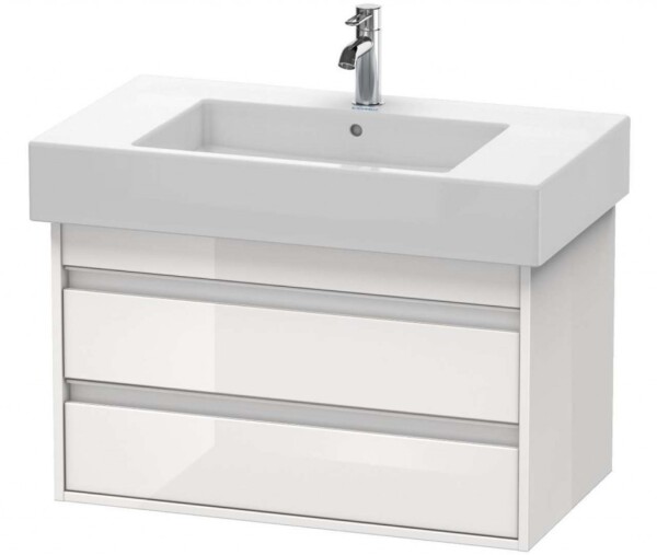 DURAVIT - Ketho Umyvadlová skříňka 48x80x46 cm, 2 zásuvky, lesklá bílá KT664002222