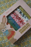Konges Sløjd Voskovky Confetti Bunny – 8 ks, růžová barva, vosk