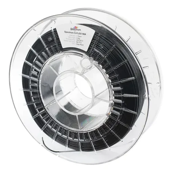 Spectrum 80255 3D filament S-Flex 90A deep black | 1.75mm | 500g (80255)