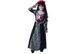 MaDe 09338 - Šaty na karneval - smrt, 130 - 140 cm