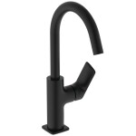 IDEAL STANDARD - Ceralife C Umyvadlová baterie s otočným výtokem a výpustí Click-Clack, hedvábná černá BE054XG