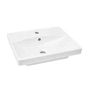 Umyvadlo SAT Brevis 50,5x40 cm otvor pro baterii uprostřed SATBRE5040S SATBRE5040S