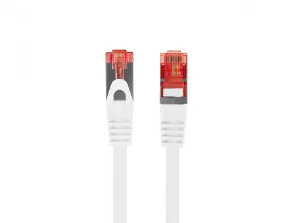 Lanberg CAT6 S/FTP 1m bílá / Patch kabel / LSZH / Fluke / 250 MHz (PCF6-10CU-0100-W)