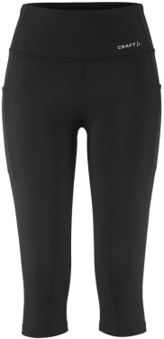 Běžecké 3/4 kalhoty CRAFT Essence Capri 3 - černé Velikost textilu: XS