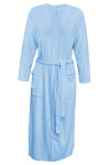 DKaren Housecoat Velma Light Blue světle modrá