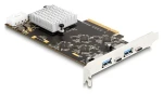 Delock PCI Express x8 / Řadič USB / PCIe 3.0 / 2x USB-C 3.2 Gen 2x2 / 2x USB-A 3.2 Gen 1 (90097)