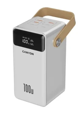 CANYON CNS-CPB610W bílá / Powerbanka / 60000mAh / PD 100W / 3x USB-A / 4x USB-C (CNS-CPB610W)