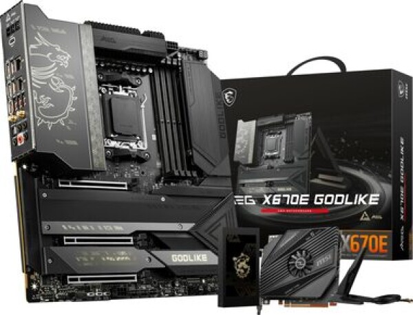 MSI MEG X670E GODLIKE / AMD X670 / DDR5 / SATA III RAID / USB / 10GLAN / Wi-Fi / M.2 / sc.AM5 / E-ATX (MEG X670E GODLIKE)