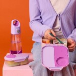 B.box 1386 Lahev na pití s brčkem 600 ml - sugar plum