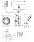 HANSGROHE - Crometta Sprchový set S 240, s baterií Focus pod omítku, 2 proudy, chrom 27958000