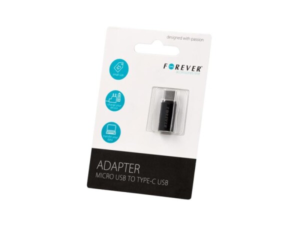 Redukce Micro USB - USB-C FOREVER - rozbaleno
