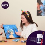 OKTO Manga motiv živlů "Voda" 30x40 cm, OKTO, W051103