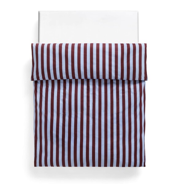 HAY Povlečení na peřinu Été Bordeaux/Sky Blue 140 × 200 cm, modrá barva, textil