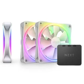 NZXT F120 RGB DUO 3ks bílá / 120mm / Fluid Dynamic Bearing / 29 dB @ 1800 RPM / 48.58 CFM / 4-Pin PWM (RF-D12TF-W1)