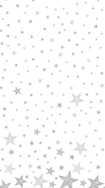 Ubrus bílý s hvězdami Dunicel® 138 cm x 220 cm Shining Star White DUNI Ubrus bílý s hvězdami Dunicel® 138 cm x 220 cm Shining Star White DUNI