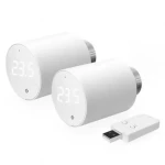 Shelly BLU TRV termostatická hlavice (2ks) + BLU Gateway Gen. 3 bílá / 2x Chytrá termostatická hlavice + BT Gateway (3800235268322)