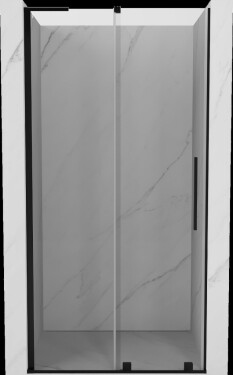 MEXEN/S - Velar L posuvné sprchové dveře 90, transparent, černá 871-090-003-01-70