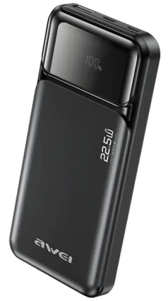 Awei PA-90 černá / Powerbanka / 10 000 mAh / 22,5W PD / 2x USB-C (PA-90)