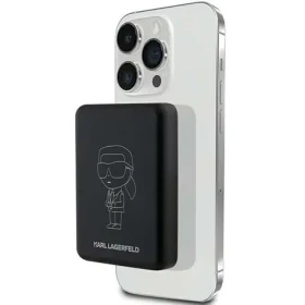 Karl Lagerfeld Ikonik NFT MagSafe černá / Powerbanka / 5000 mAh / Bezdrátové nabíjení (KLPBM5KIOTTGK)