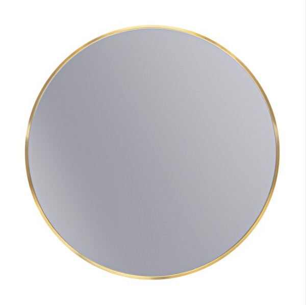 Erga Round, kulaté zrcadlo 70cm, zlatý rám, ERG-V01-ROUND-7070-GD