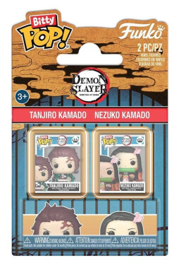 Funko Bitty POP: Demon Slayer - Tanjiro Kamado & Nezuko Kamado 2-pack