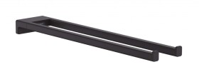HANSGROHE - AddStoris Držák ručníků dvojitý, délka 45 cm, matná černá 41770670