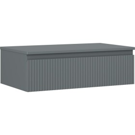 MEXEN/S - Rivel koupelnová skříňka pod umyvadlo 80 cm s deskou, 1 šuplík, reliéf , grafit mat 91A20-08023-1-BFC66
