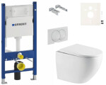 Závěsný WC set Geberit do lehkých stěn / předstěnová SAT SIKOGESREX67D01 SIKOGESREX67D01