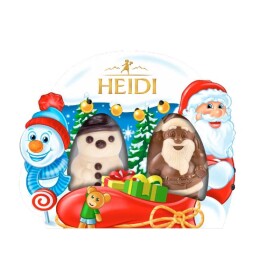 Heidi čokoládové figurky Santa a sněhulák 40g